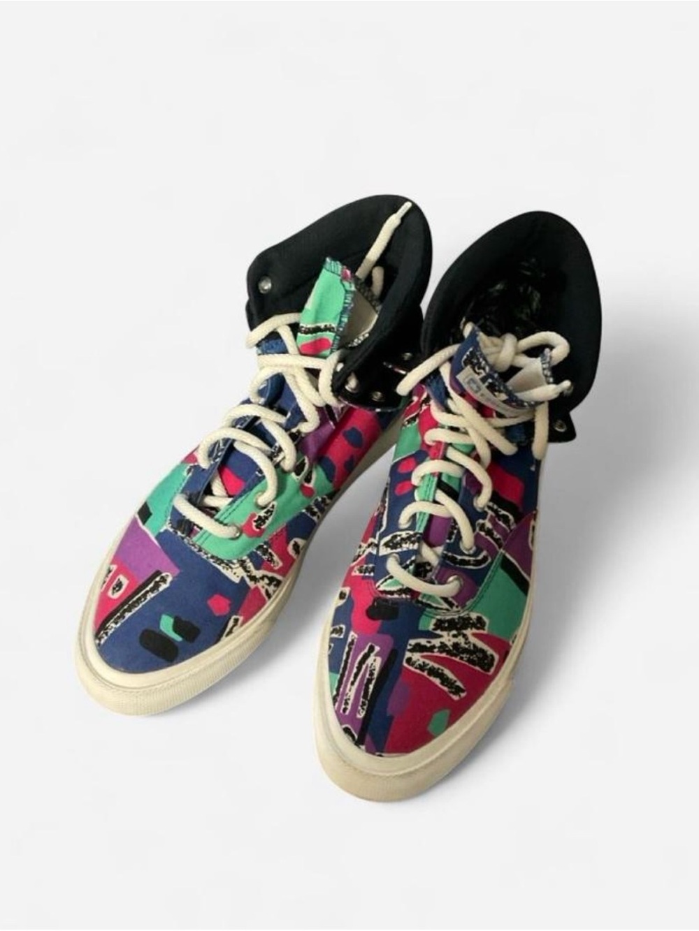 Converse High-Top Sneakers in Blue, Green, Purple, Pink